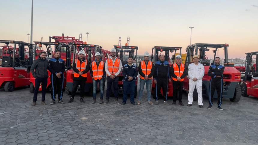 The first batch Delivery of HELI FORKLIFTS to the great customer, Alexandria Port